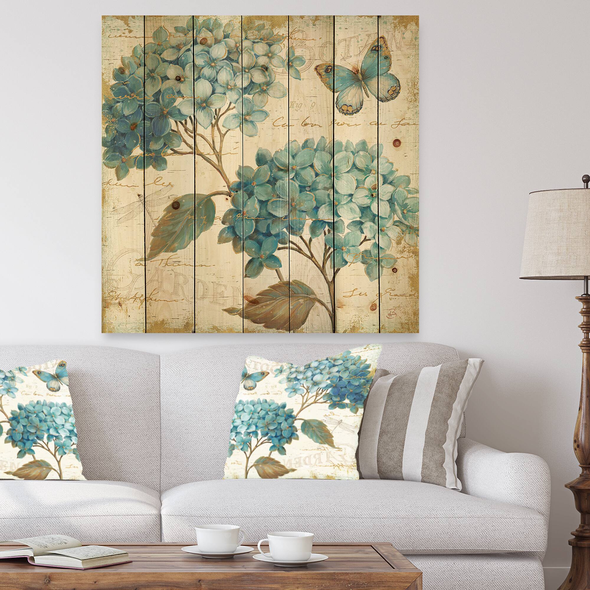Designart - butterfly Blue Garden I